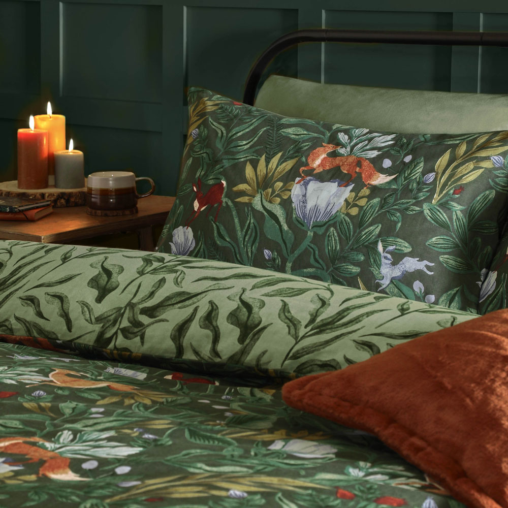 Furn King Size Into The Woods Printed Reversible Duvet Set Image 3