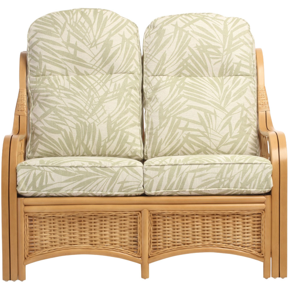 Desser Furniture Vale 2 Seater Light Oak Tropical Sofa Image 3