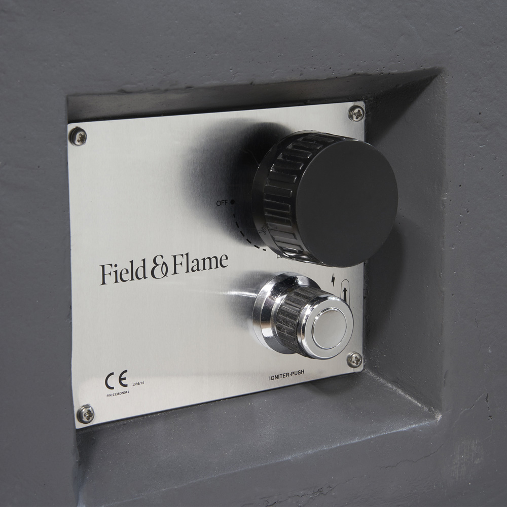 Field & Flame Aster Grey Square Style Gas Fire Pit 45000 BTU Image 7