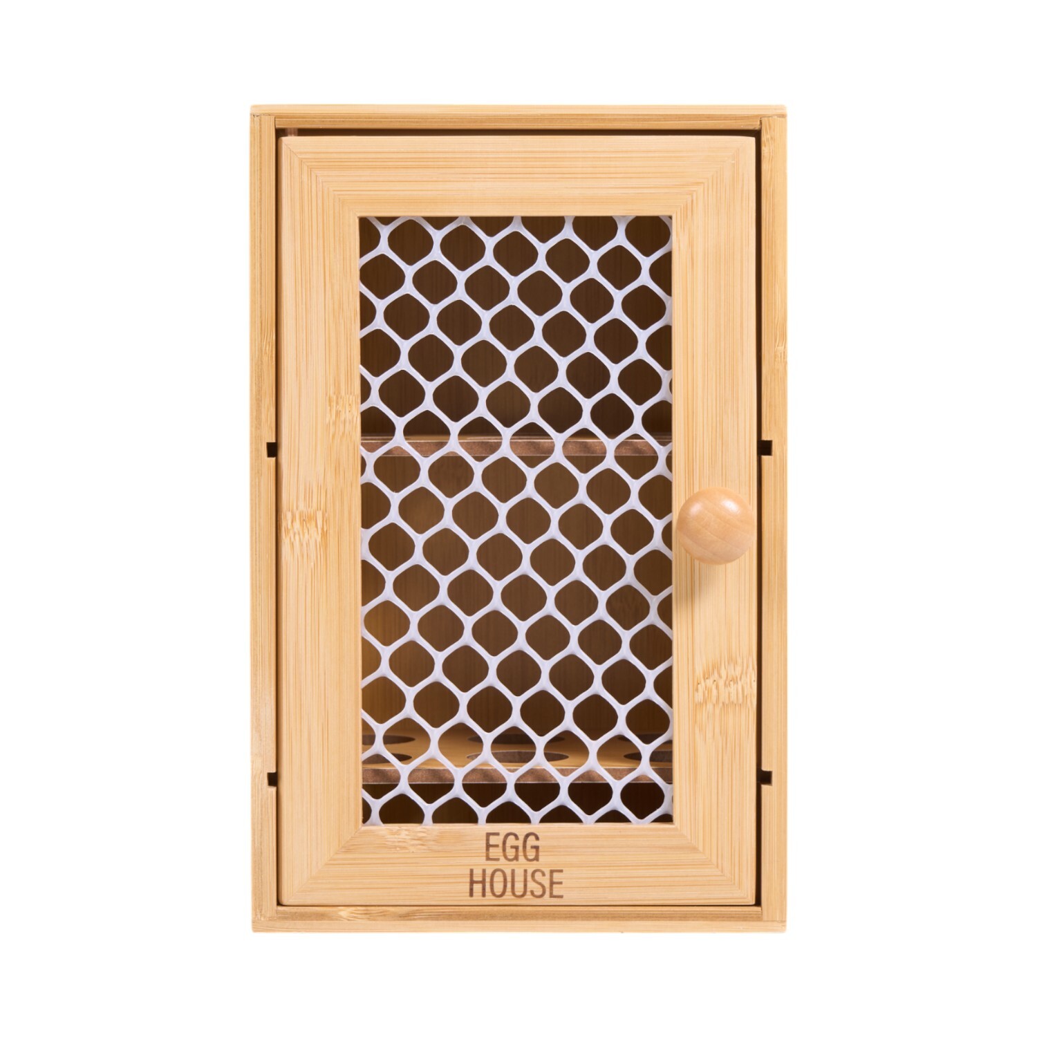 Bamboo Egg Storage House Natural Image 2