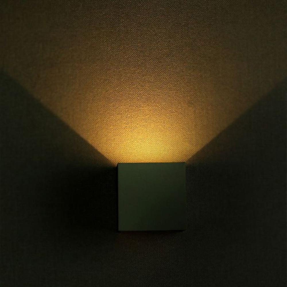 V-TAC Grey Square Up and Down Warm White LED Outdoor Wall Light Image 5