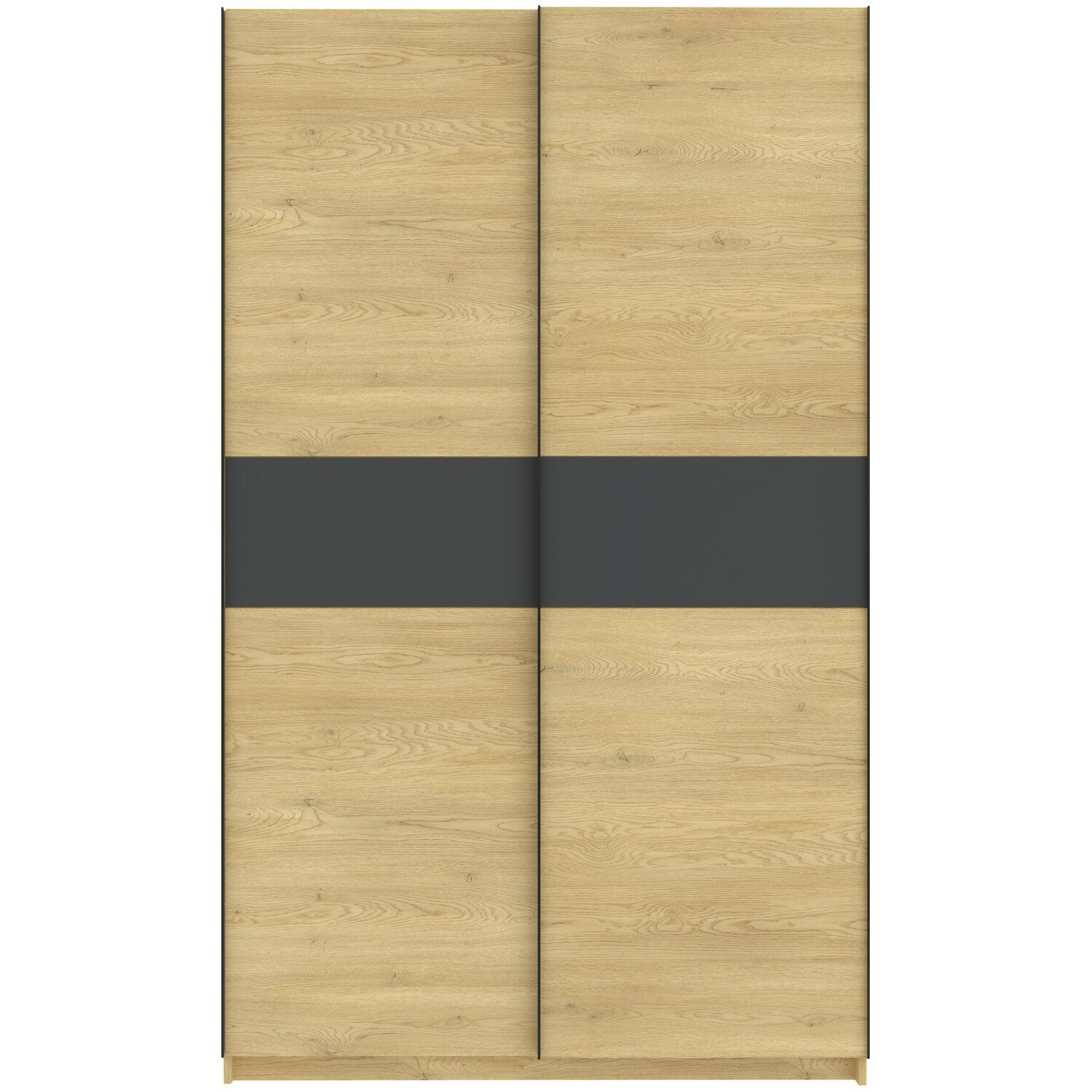 Andora Midi Sliding Wardrobe Cream and Anthracite Image 6