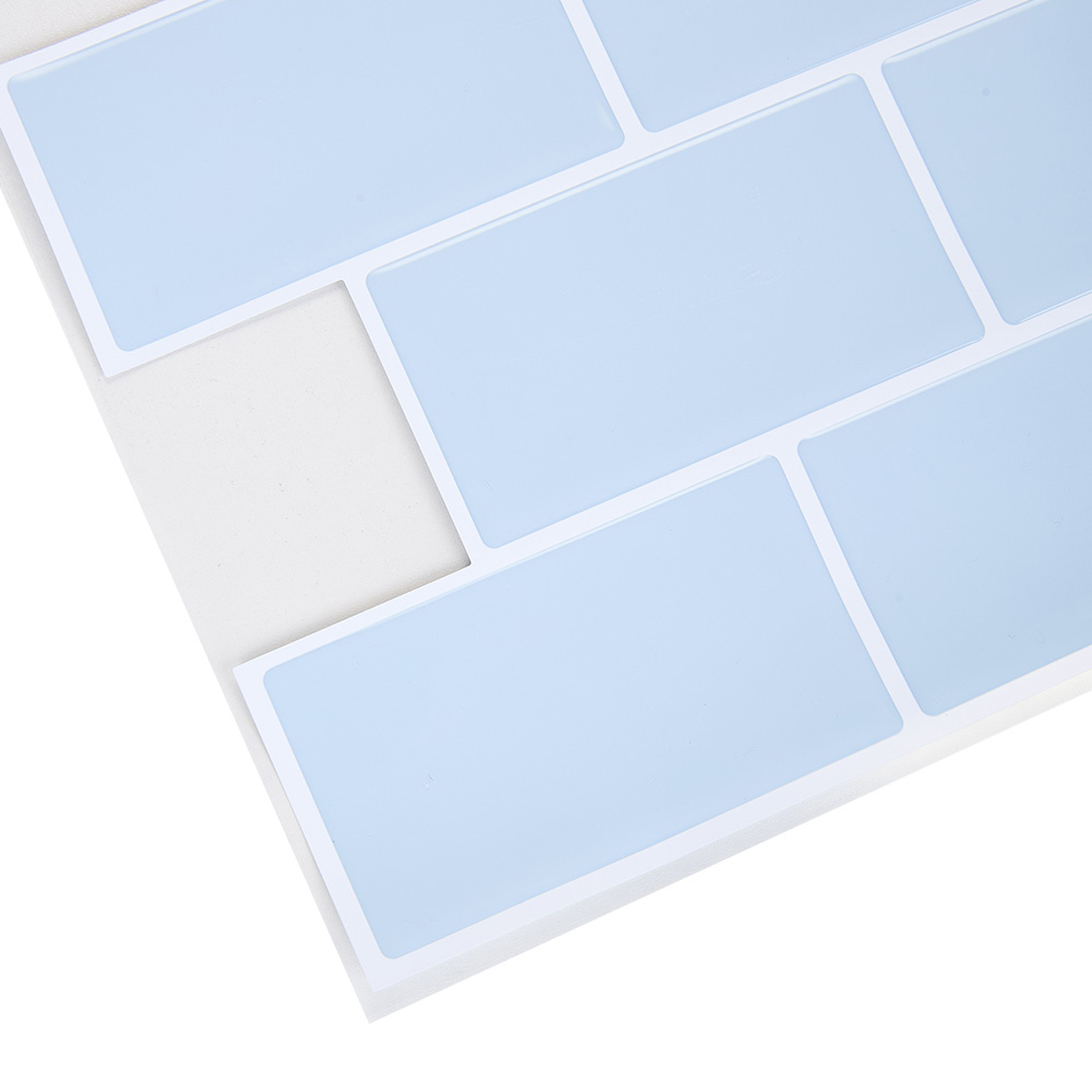 Living and Home Light Blue Lattice Peel and Stick Wallpaper Tile 30 x 30cm 10 Pack Image 6