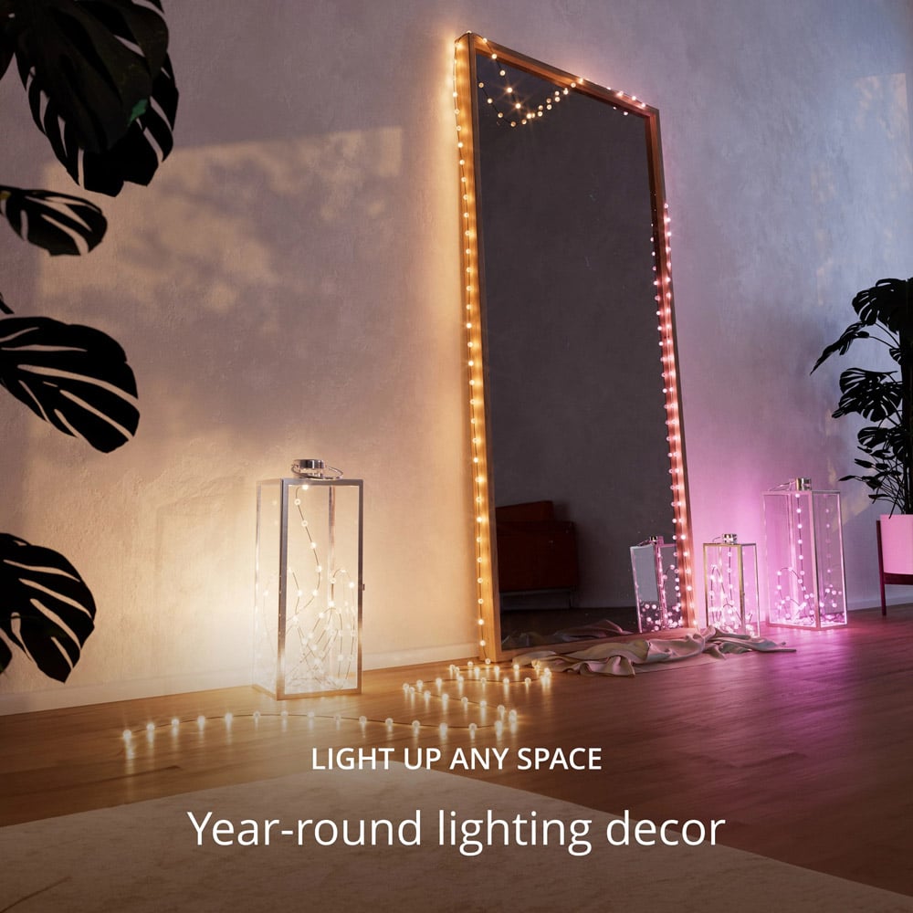 Twinkly 100 RGB Pearl Shaped LED Smart Transparent Cable USB String Light 6m Image 9