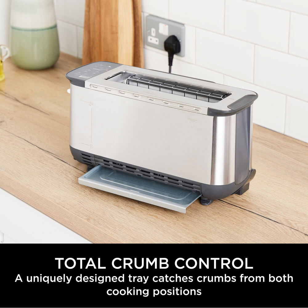 Ninja Foodi 3 in 1 Stainless Steel Slice Toaster Image 7