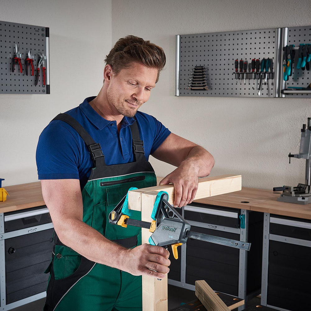 Wolfcraft R211492 EHZ PRO One Hand Clamp 100 - 450 mm Image 5