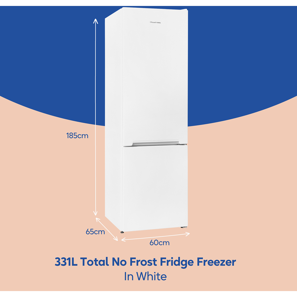Russell Hobbs RH185FF601C1W White Total No Frost 331L Fridge Freezer Image 9