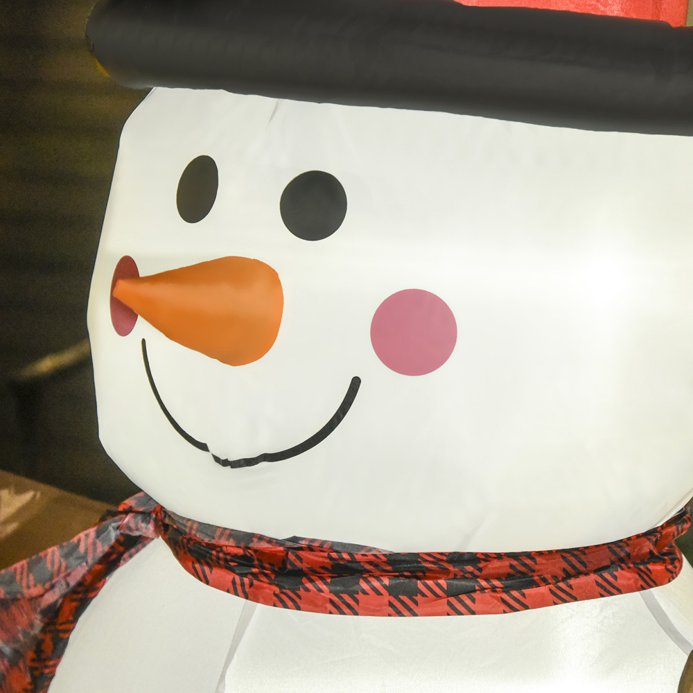 HOMCOM 1.8m LED Snowman Inflatable Image 5