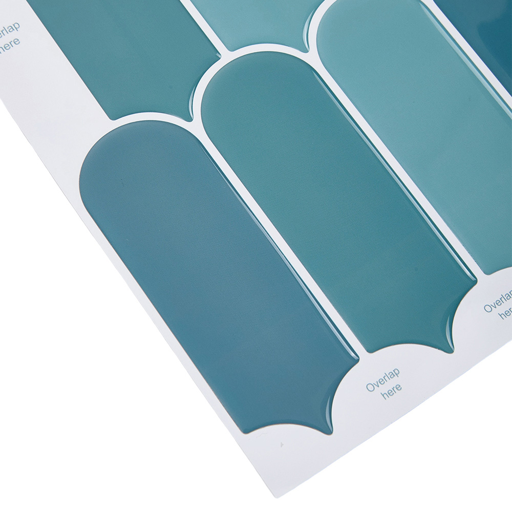 Living and Home Blue Arch Self Adhesive Wall Sticker 10 Pack Image 4