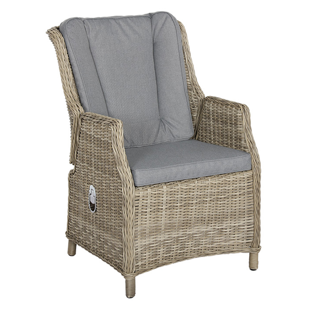 Royalcraft Wentworth 2 Seater Grey Deluxe Gas Reclining Lounge Set Image 3