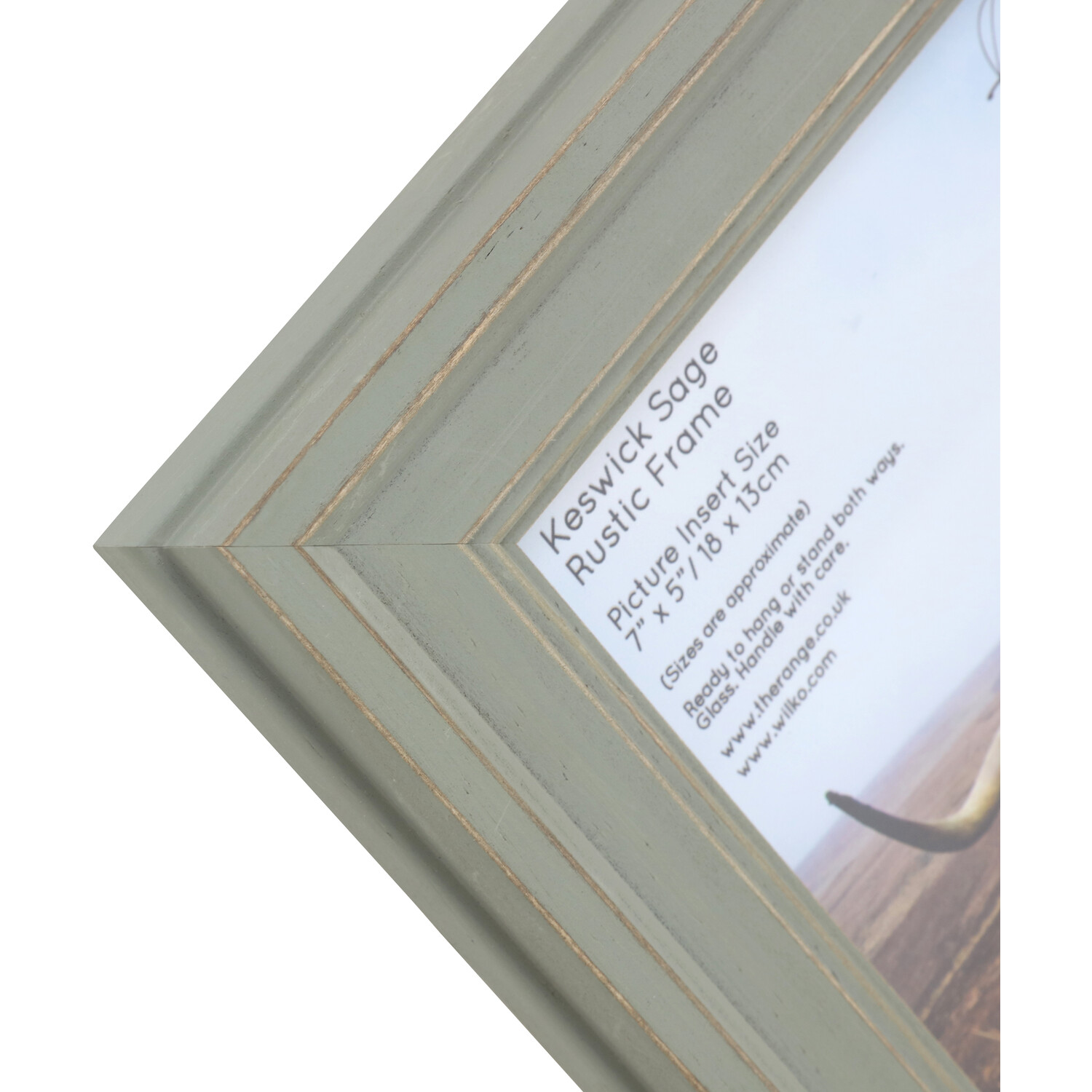 Keswick Sage Rustic Frame - Sage / 7x5in Image 3