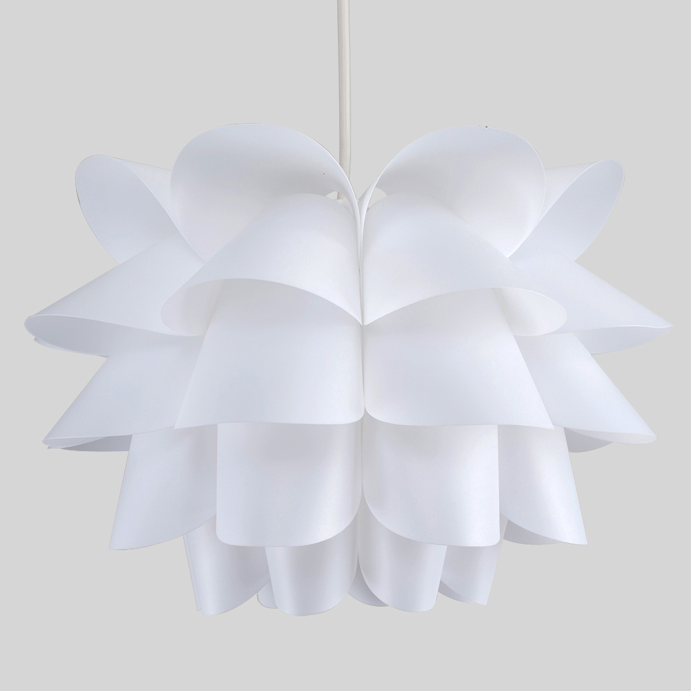 ValueLights Danish White Pendant Shade Image 3