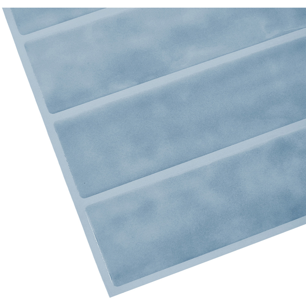 Living and Home Light Blue Rectangle Self Adhesive Wall Sticker 10 Pack Image 4