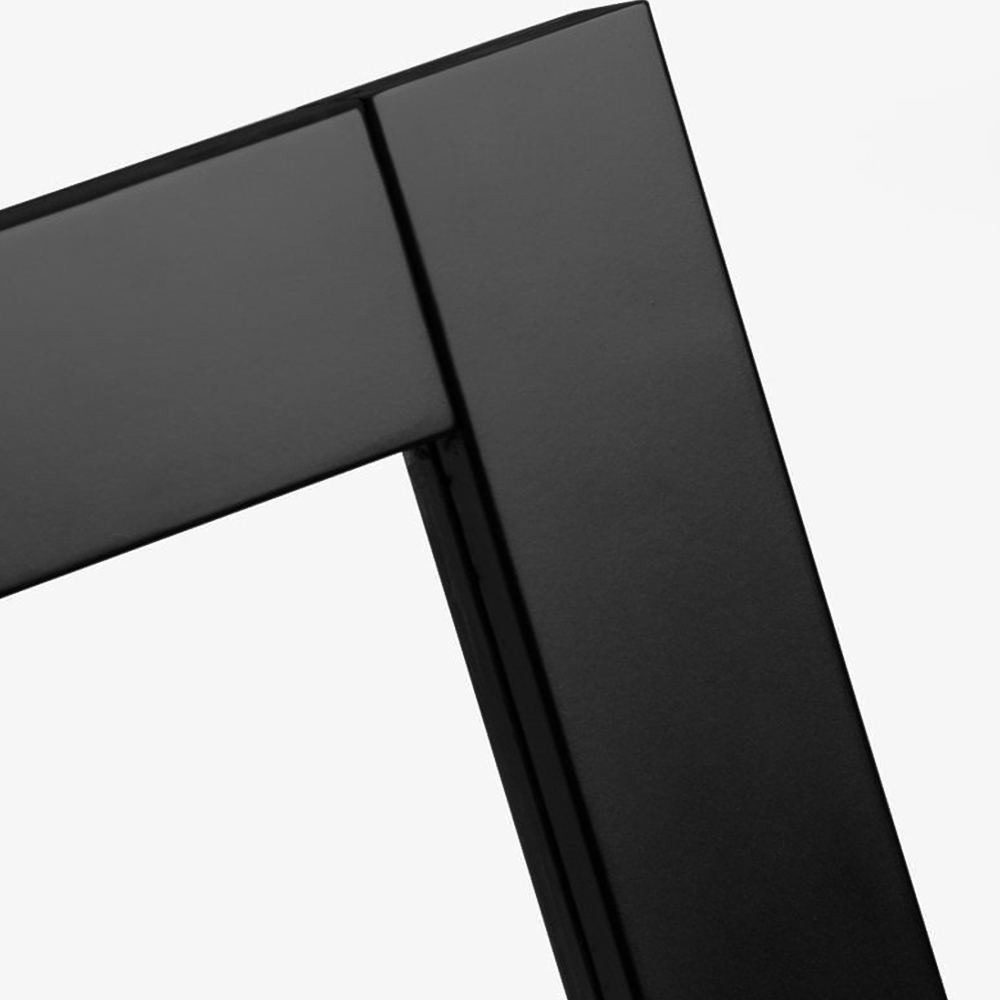 Black Primed Industrial 2.0 Lifestyle 3 Light Clear Glass Internal Door 1981 x 838 x 35mm Image 4