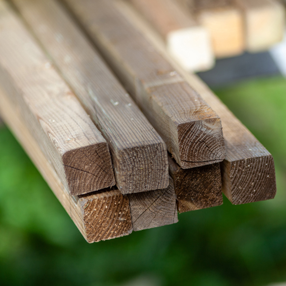 Inspirational Gifting Square Pointed Wooden Tree Stake 1.2m x 32mm 20 Pack Image 3