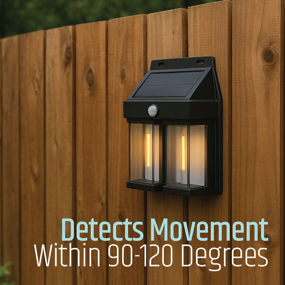 Gardenkraft Solar Sensor Garden Wall Light Image 7