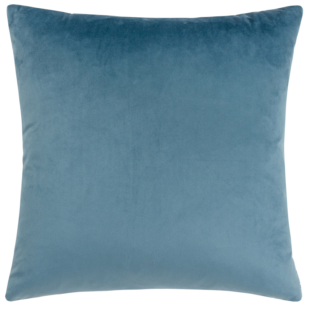 Paoletti Ledbury Smoke and Rose Velvet Jacquard Cushion Image 2