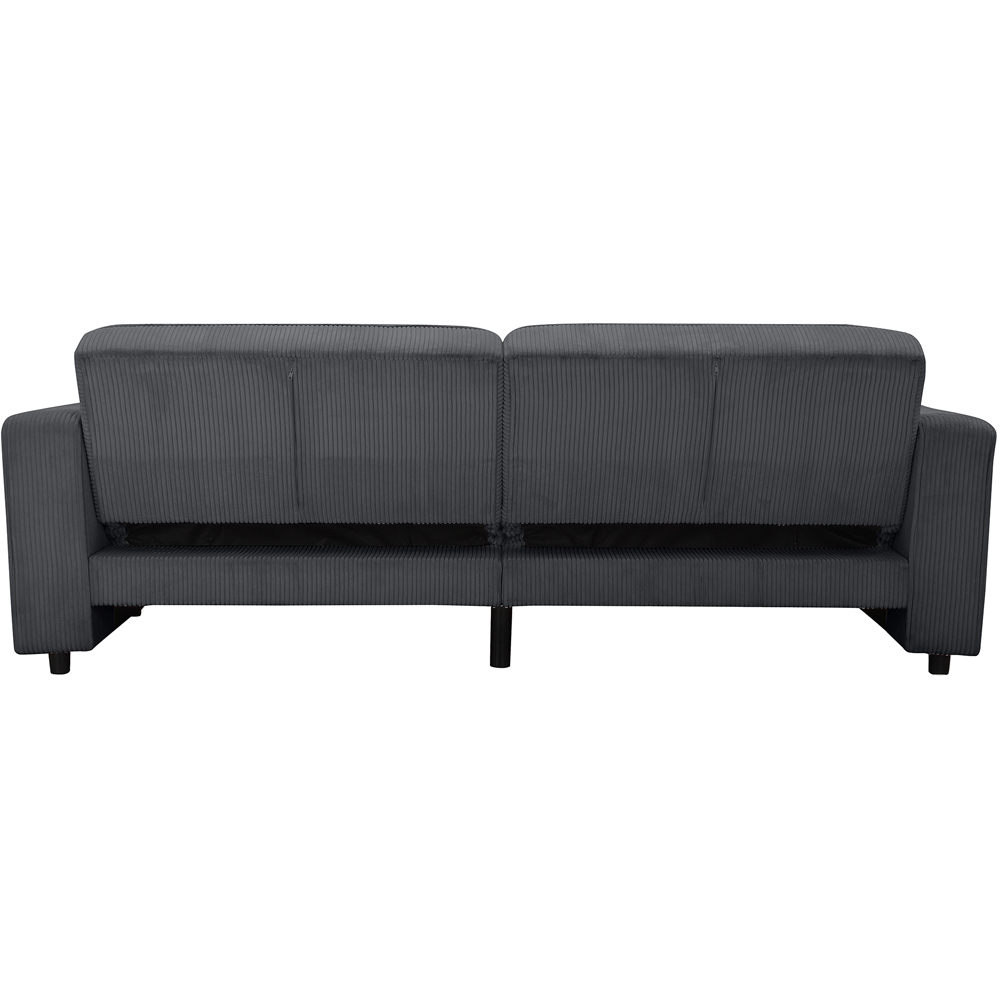 Dorel Allie 3 Seater Anthracite Corduroy Sofa Bed Image 7