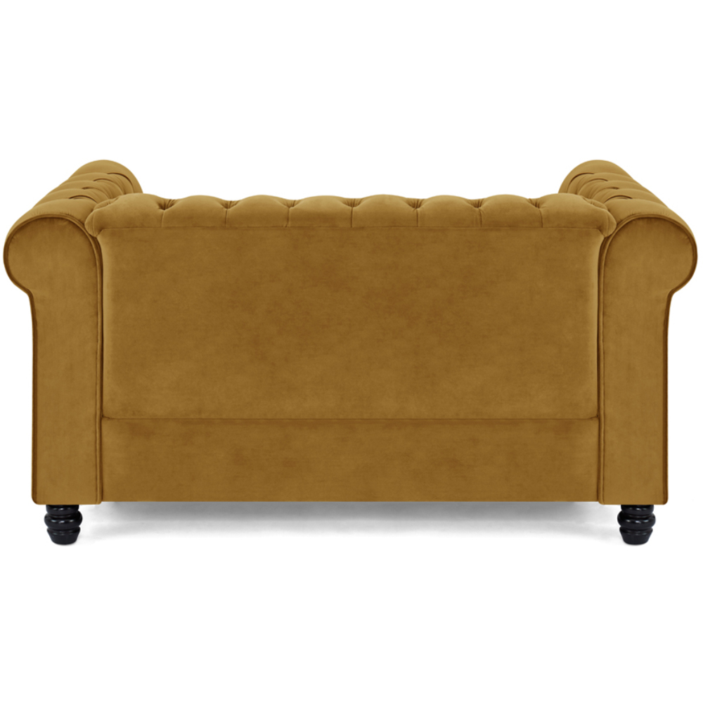 Home Detail Chesterfield 2 Seater Studded Gold Velvet Sofa Image 3
