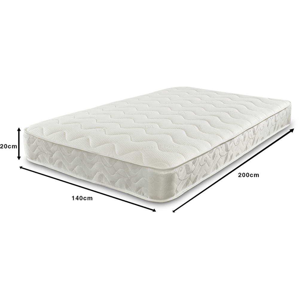 Starlight Beds European Double Hybrid Memory Foam and Open Coil Spring Mattress Image 6