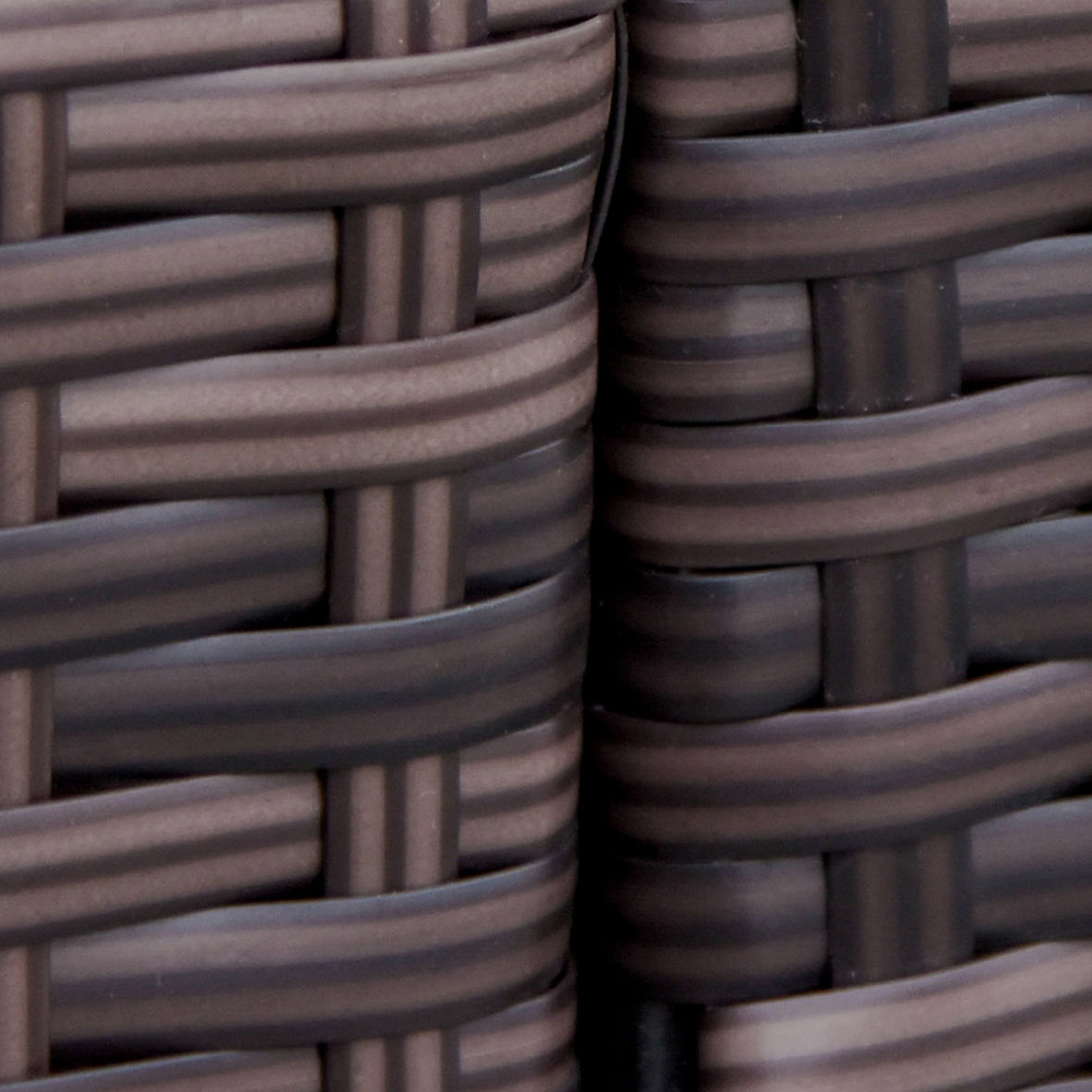 Outsunny Rattan Love Seat Brown Image 4