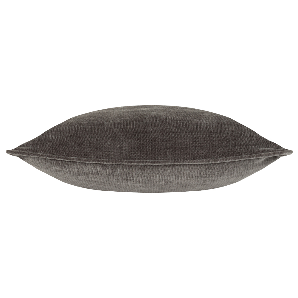 Yard Charcoal Heavy Chenille Reversible Cushion Image 2