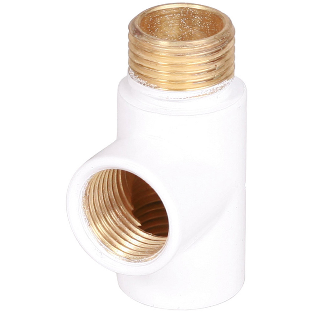 Terma White Dual Fuel Towel Rail T-Piece Image 2