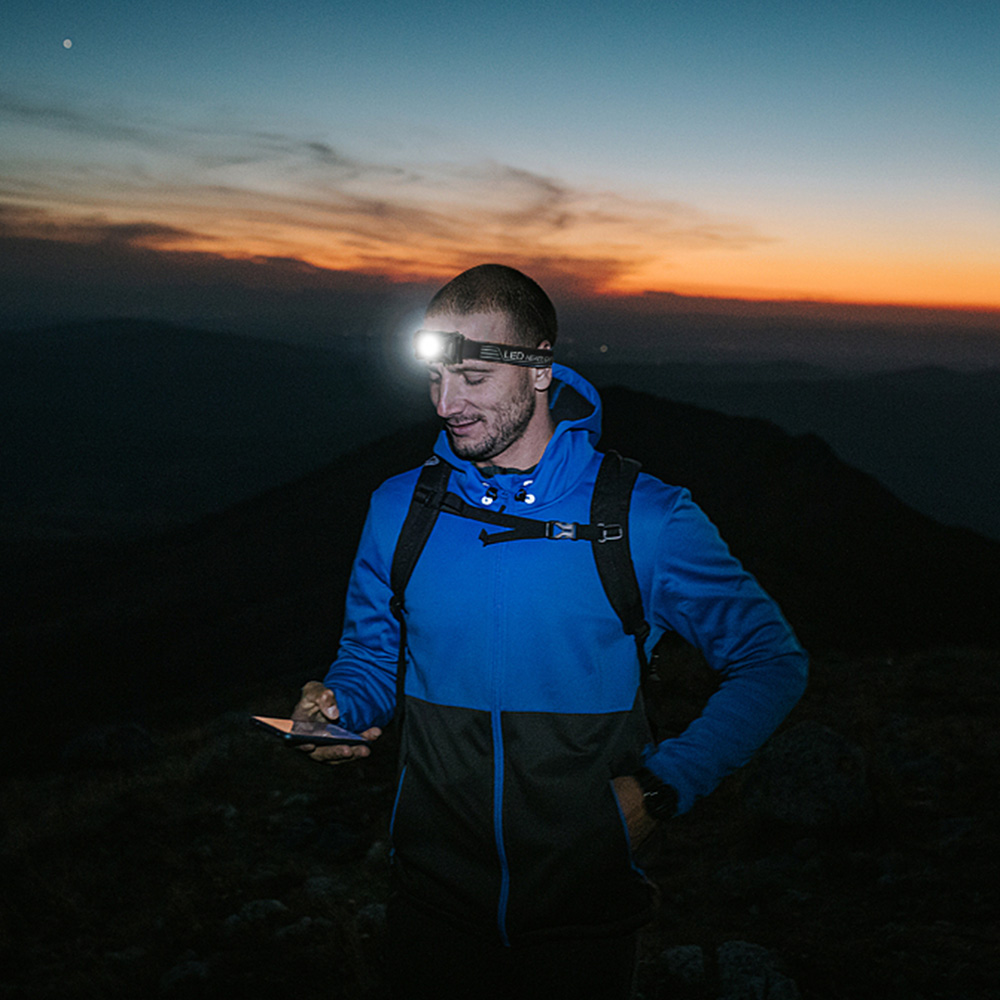 Rechargeable Headlamp - Black Image 2