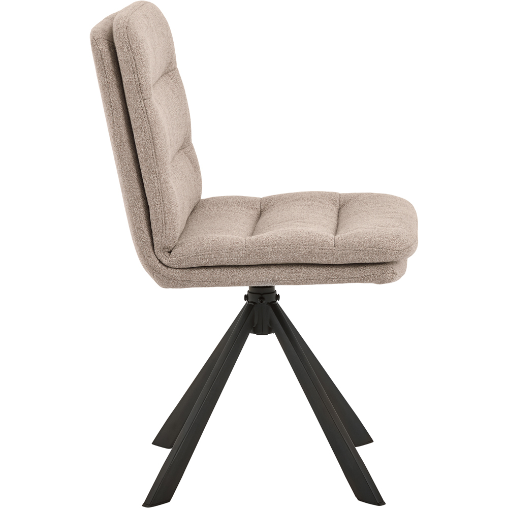 Florence Heaven 4 Seater Ceramic Top Dining Table Set Rusty Brown and Beige Image 5