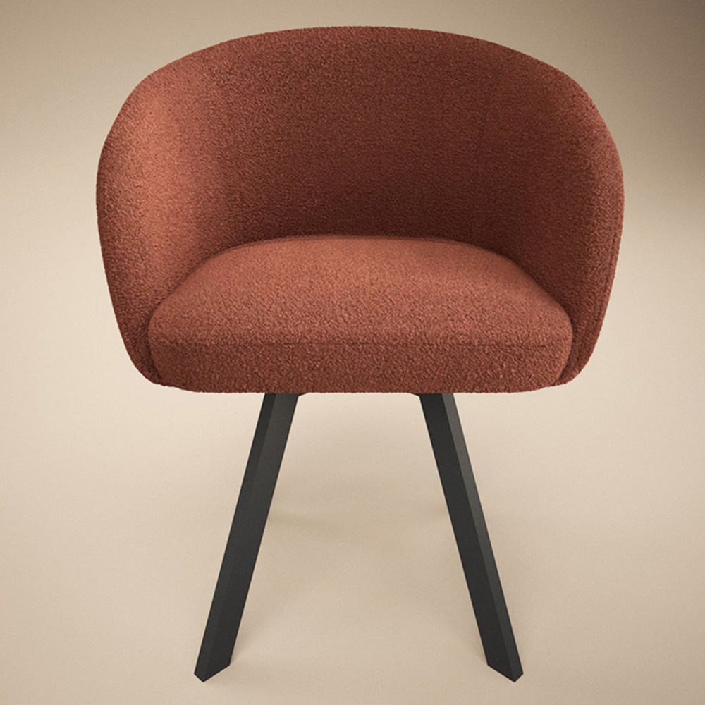 SOLACE+CO Vito Set of 2 Brown Dining Chair Image 3