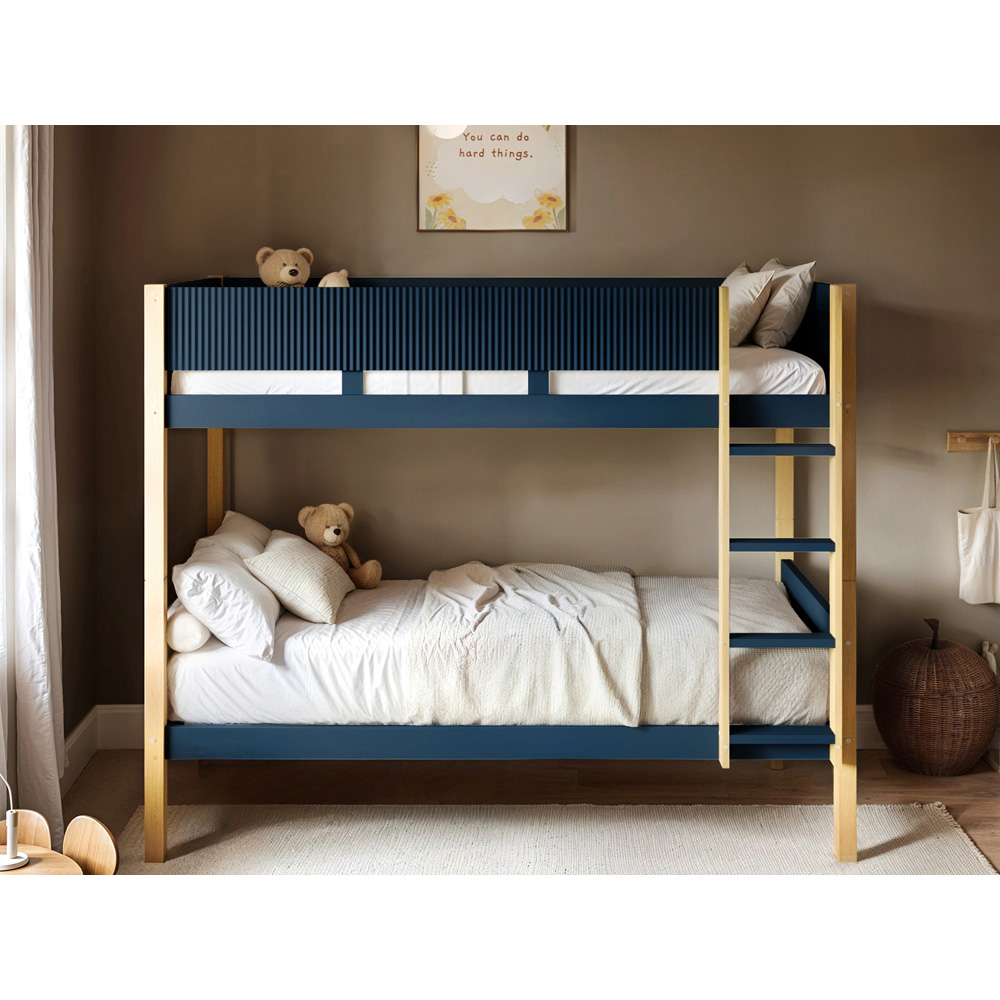 Flair Mateo Navy Ribbed Detachable Bunk Bed Image 4
