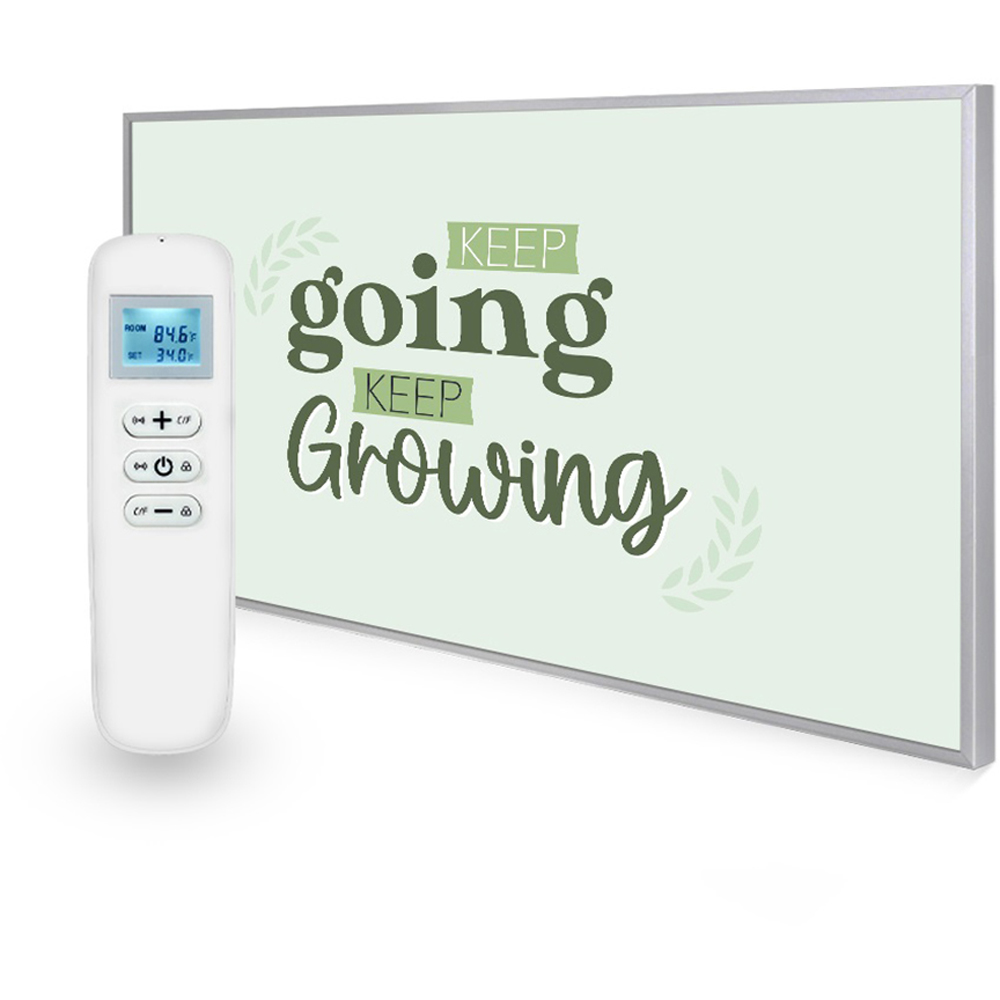 Mirrorstone Nexus Keep Goin Keep Growing Quote Wi-Fi Infrared Heating Panel 580W 595 x 995mm Image 2