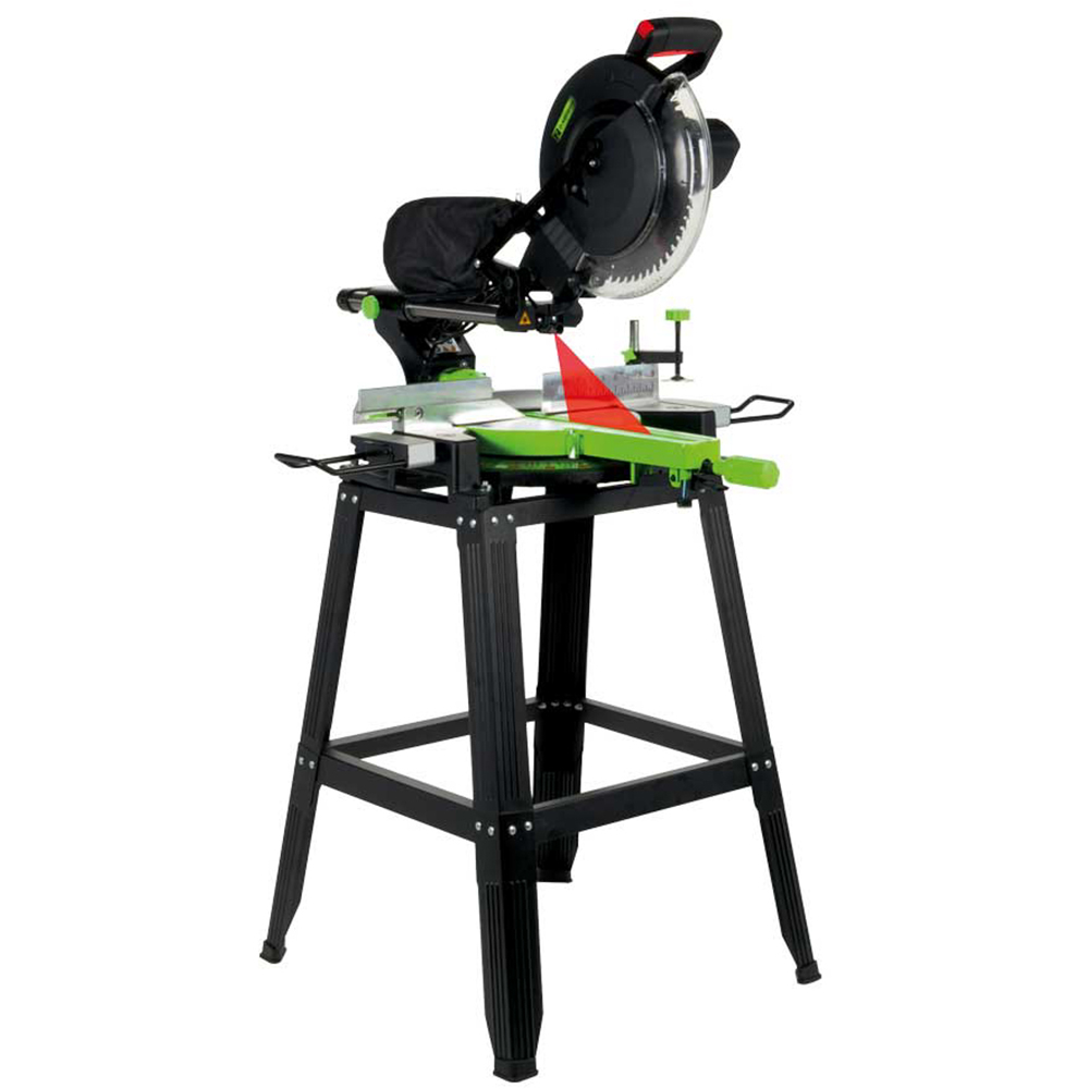 Zipper ZI-KGS305UK 230V Sliding Mitre Saw and Leg Stand 305mm Image 2