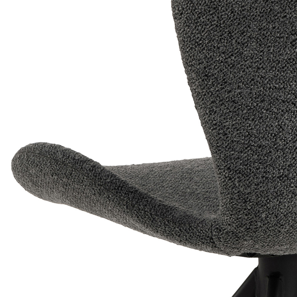 Florence Batilda Set of 2 Grey Swivel Dining Chair Image 6