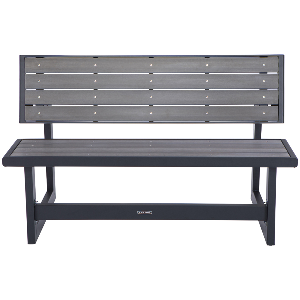 Lifetime Products Convertible Bench Harbor Grey Image 3