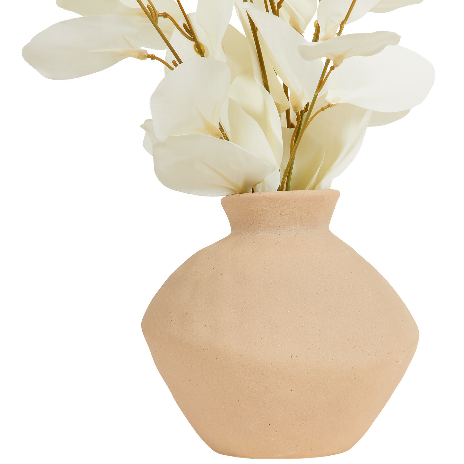 Bleached Eucalyptus Vase Arrangement - Pink and White Image 3
