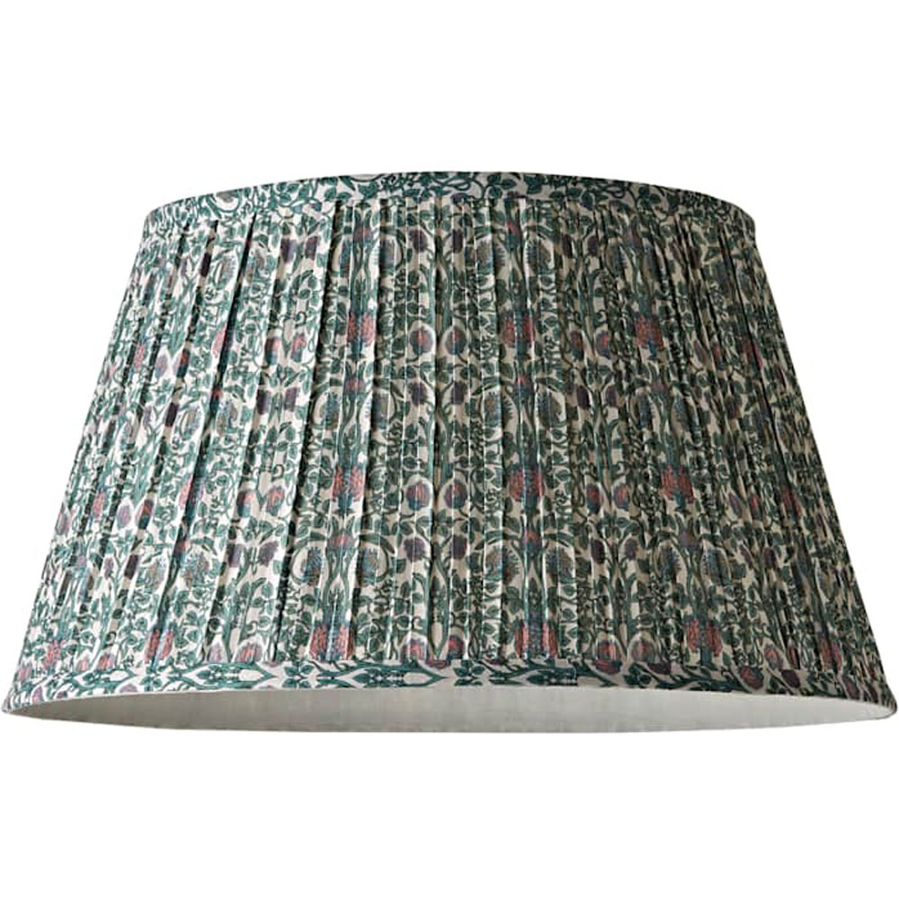 ValueLights Abel Floral Pleated Tapered Large Lamp Shade Image 1