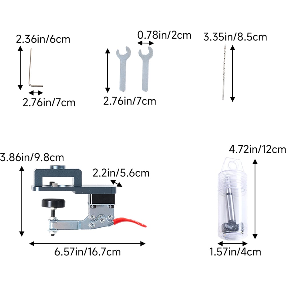 Living and Home Hinge Hole Opener Drilling Guide Jig Set 35mm Image 8