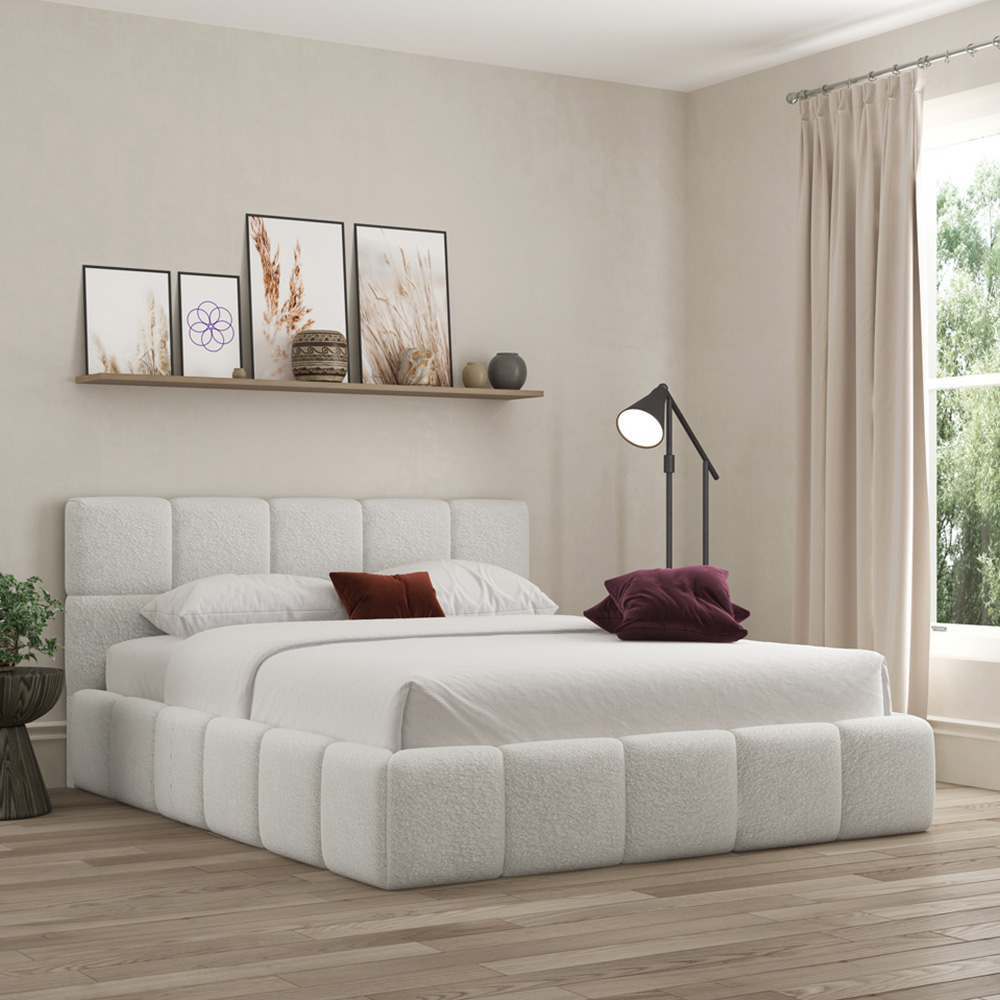 DS Living Ovella Single Dove Cubed Ottoman Bed Image 4