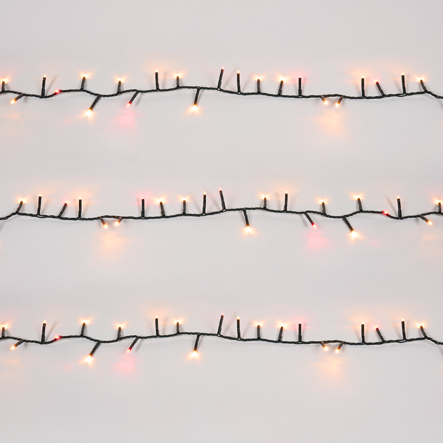 Compact LED Light Chain Red and Gold 1000 Image 4