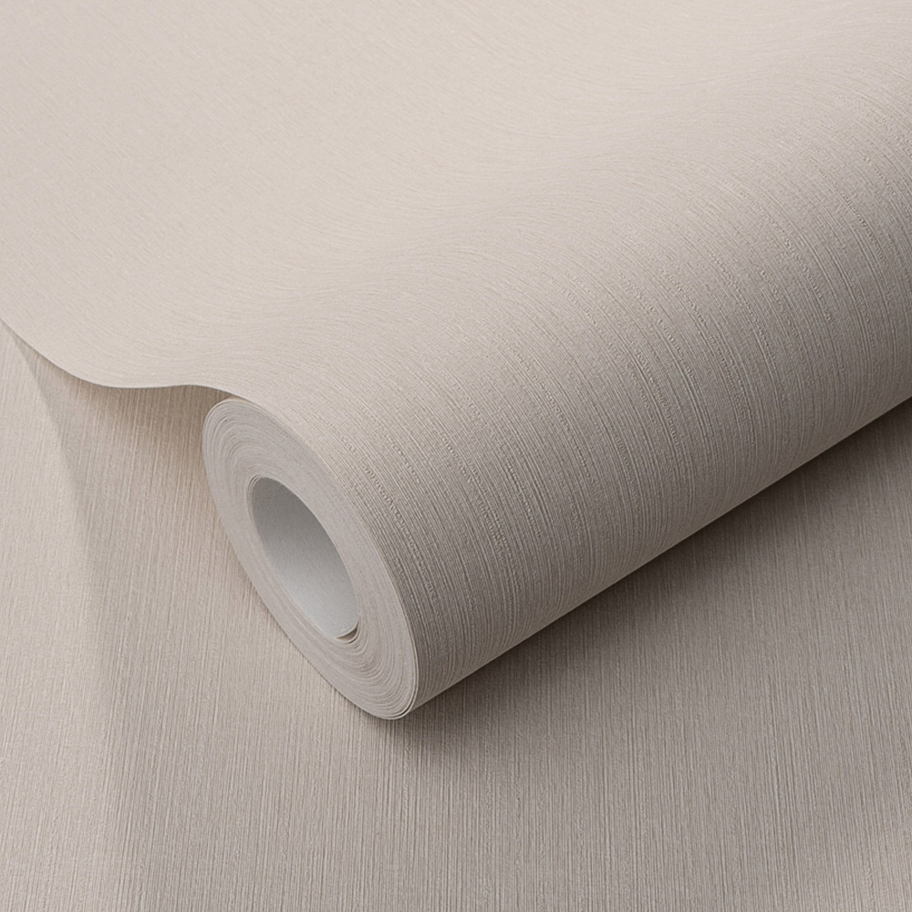 Erismann Decadent Textured Luxury Plain Soft Taupe Vinyl Wallpaper Image 2