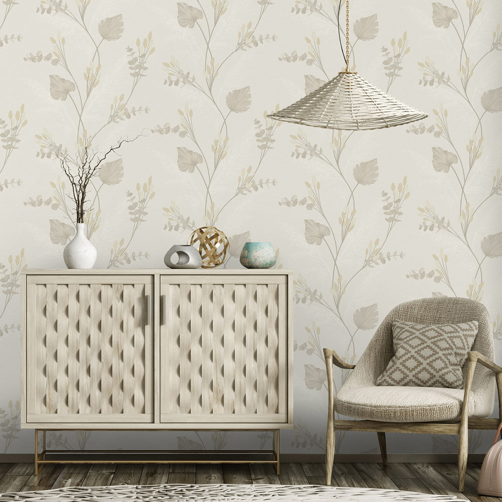 Holden Decor Amarante Cream Vinyl Wallpaper Image 3