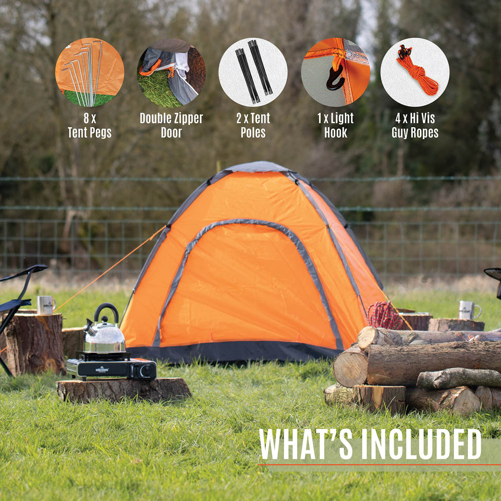 Milestone Camping 2 Person Dome Tent Image 6