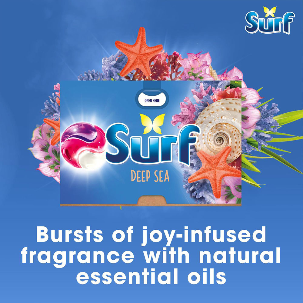 Surf 3 in 1 Deep Sea Washing Capsules 51 Washes 4 Pack Image 5