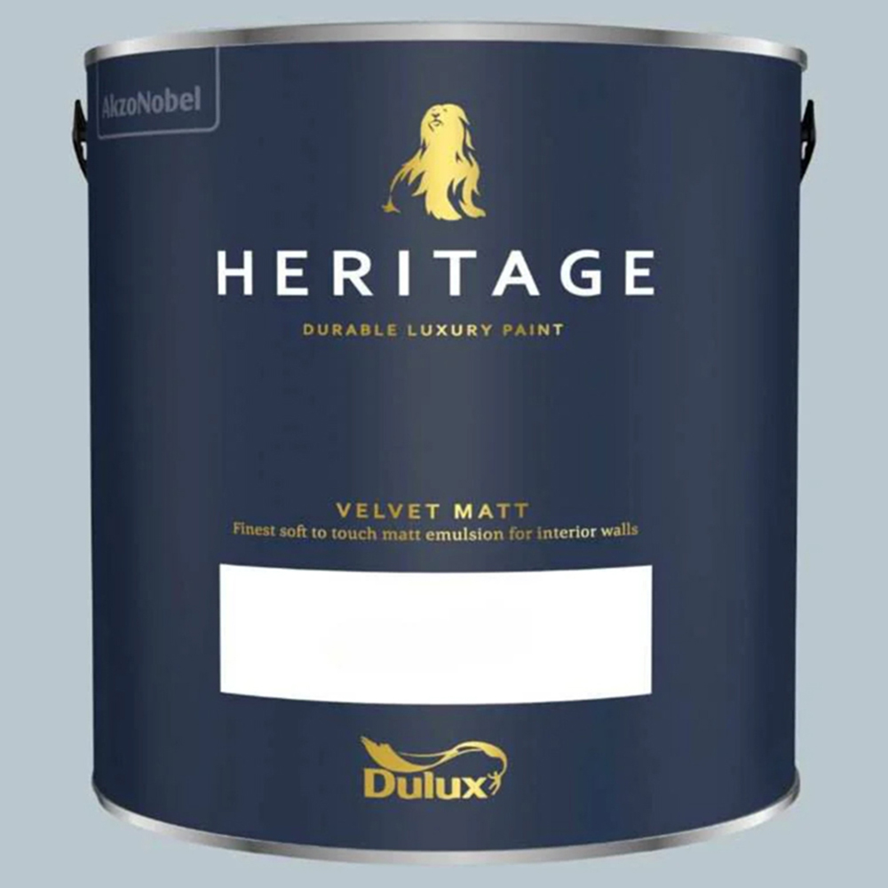 Dulux Heritage Walls and Ceilings Country Sky Velvet Matt Emulsion Paint 2.5L Image 2