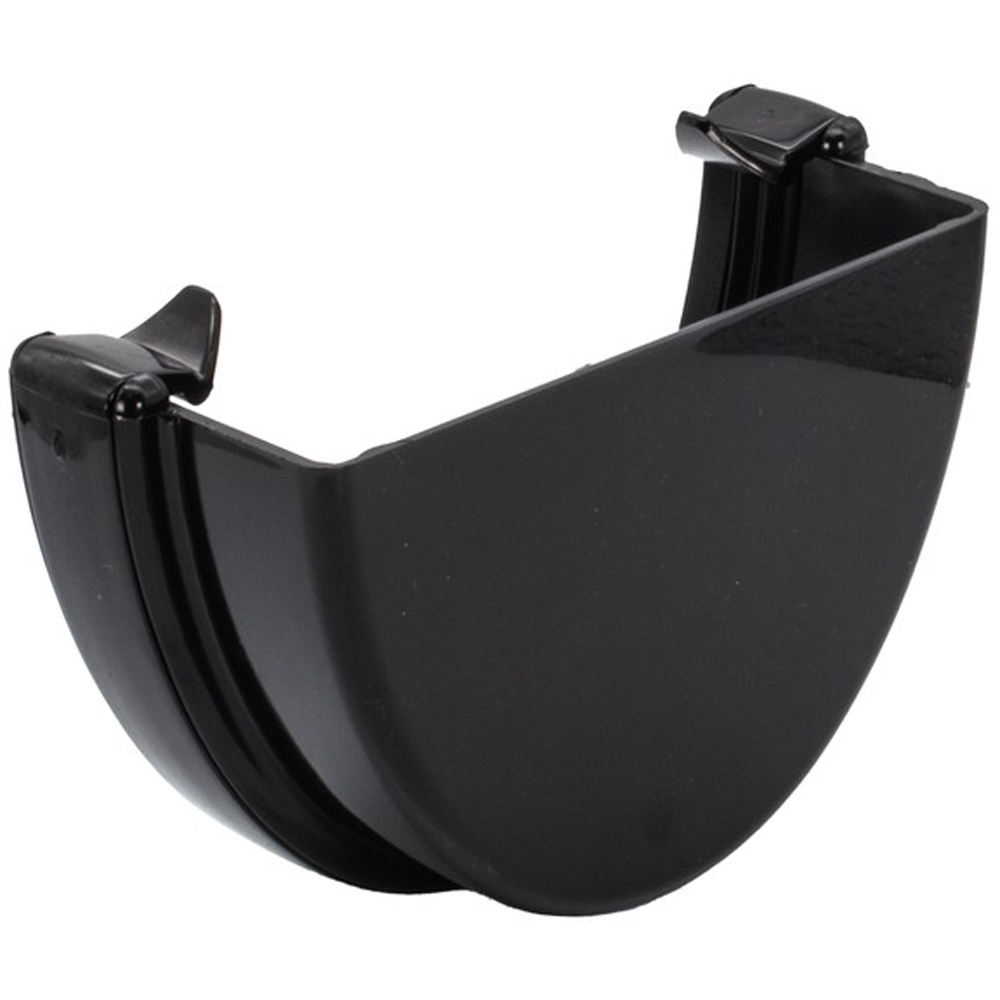 FloPlast Deepflow Hi-Cap Gutter External Stopend Black 115 x 75mm Image 3