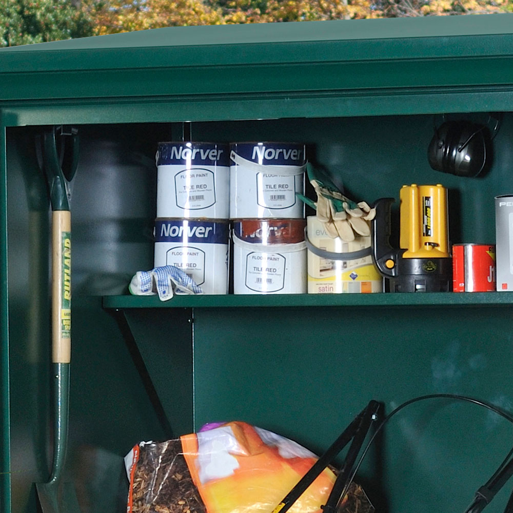 Asgard Addition 6 x 3ft Double Door Green Garden Shed Image 8