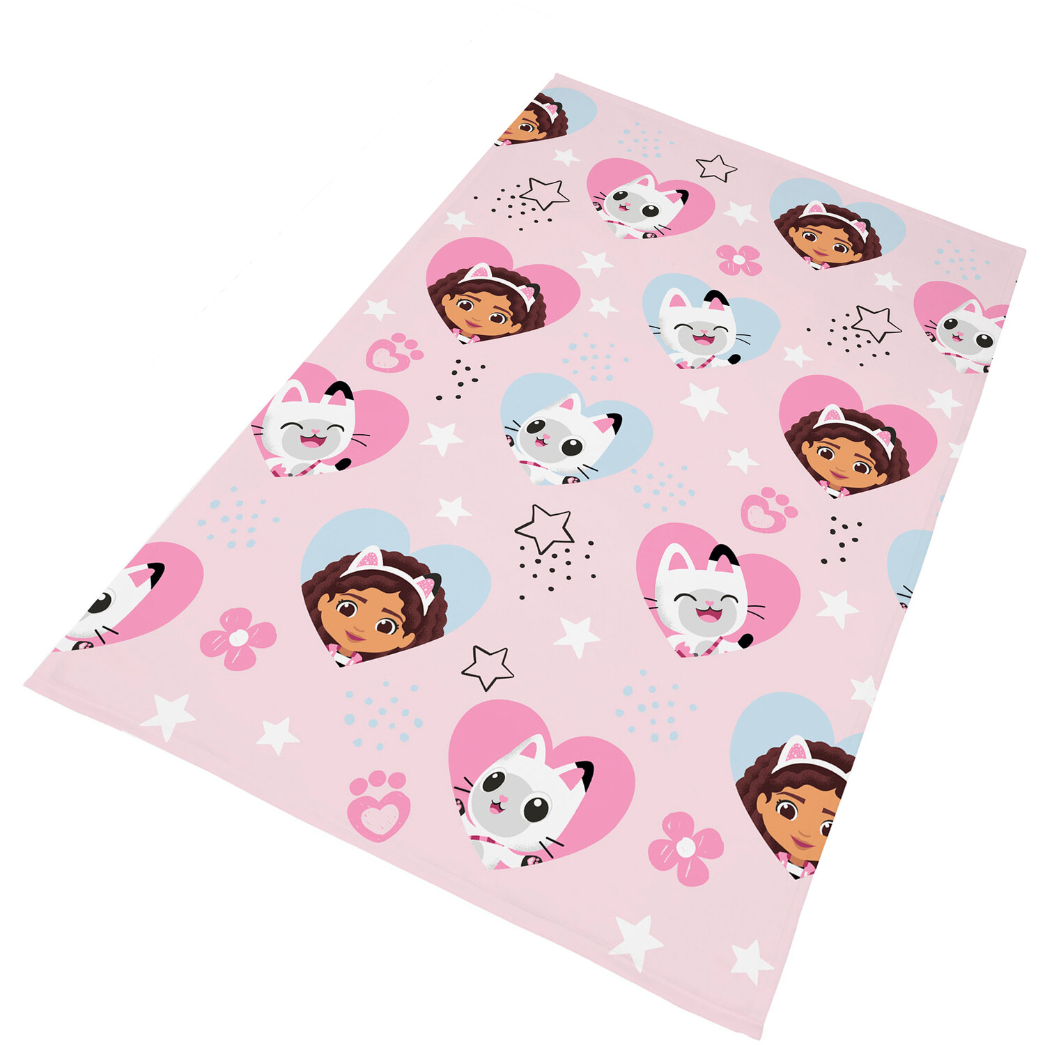 Gabbys Dollhouse Hearts and Stars Throw Pink Image 3