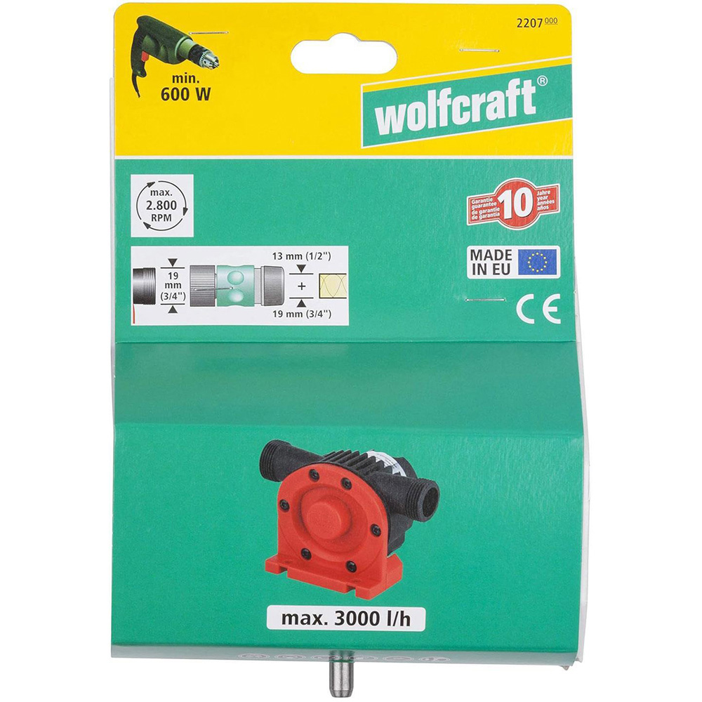 Wolfcraft R223889 Pump with Plastic Casing 3000 l/h Image 3