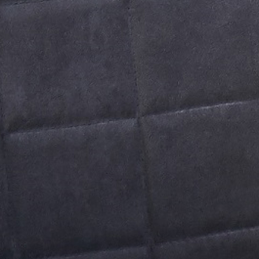 Adrian Set of 2 Dark Grey Suede Faux Leather Dining Chairs Image 6